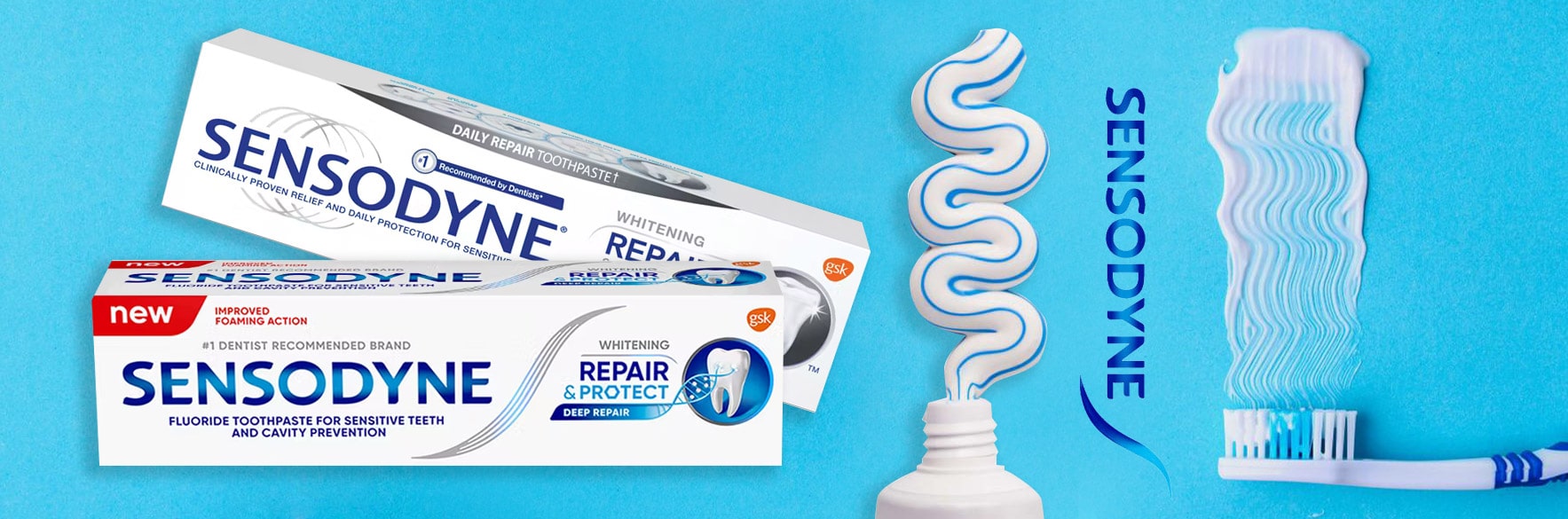 خمیر دندان و مسواک سنسوداین SENSODYNE اصل